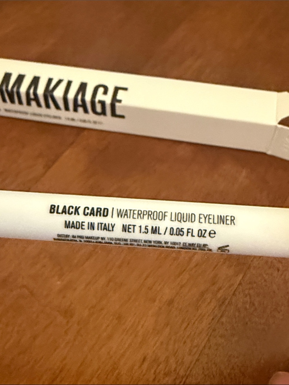 IL MAKIAGE Waterproof Liquid Eyeliner - Black Card - Full Size, Brand New NIB